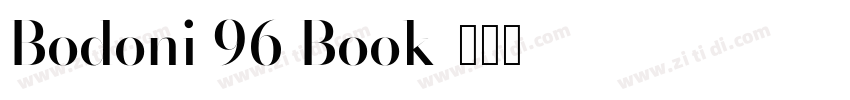 Bodoni 96 Book字体转换